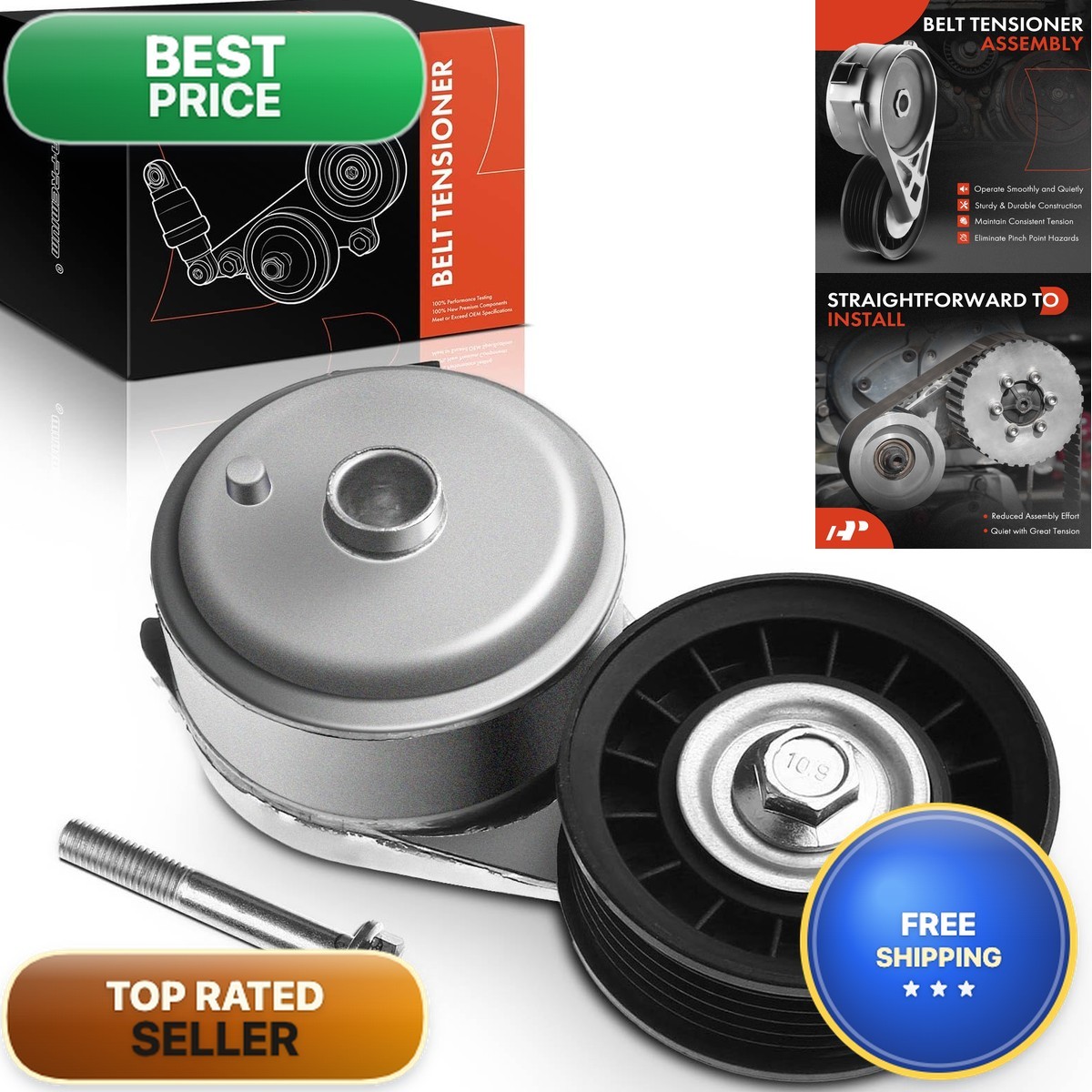 A-Premium Belt Tensioner Assembly with Pulley A-Premium Belt Tensioner Assembly with Pulley
