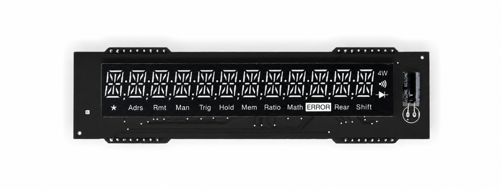 HP / Agilent / Keysight 34401A VFD to Dual Color LED Display Replacement HP / Agilent / Keysight 34401A VFD to Dual Color LED Display Replacement