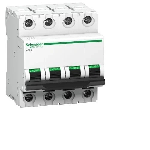 Set of 4 Schneider Electric MCB Acti9 xC60 3P C curve 6A 10000A - A9N3P06CGN Set of 4 Schneider Electric MCB Acti9 xC60 3P C curve 6A 10000A - A9N3P06CGN