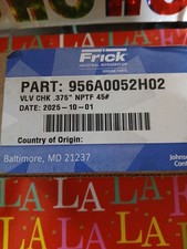 Johnson Controls Frick #956A0052H02/( Vlv Chk .375
