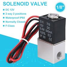 1/8in 12V DC Electric Solenoid Valve Air Gas Water Fuel Normally Closed 2 Way picture