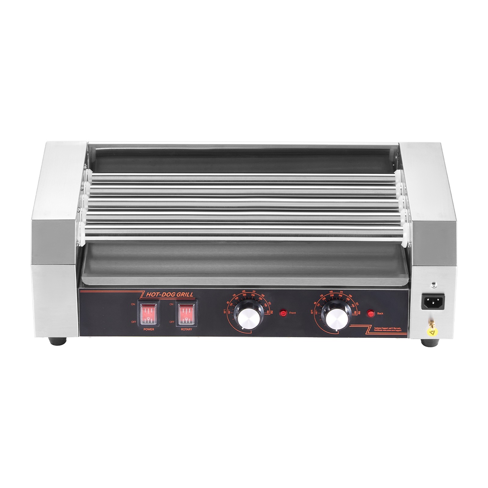 Uimoso 12 Hot Dog Roller Grill Machine with 5 Rollers, 750W Electric Cooker