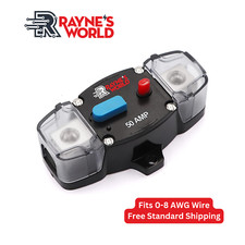 30-300 Amp 12-48V DC [0-8 AWG] Inline Breaker with Dust Cover Auto/Solar/RV picture