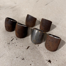 1,1/4 schedule 40 pipe 45’s, butt weld some surface rust, quantity 25 per order picture