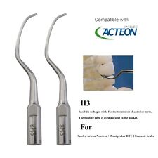 H3x2pcs Ultrasonic Scaling Tips Inserts Fit Acteon Satelec Scaler Handpieces DTE picture