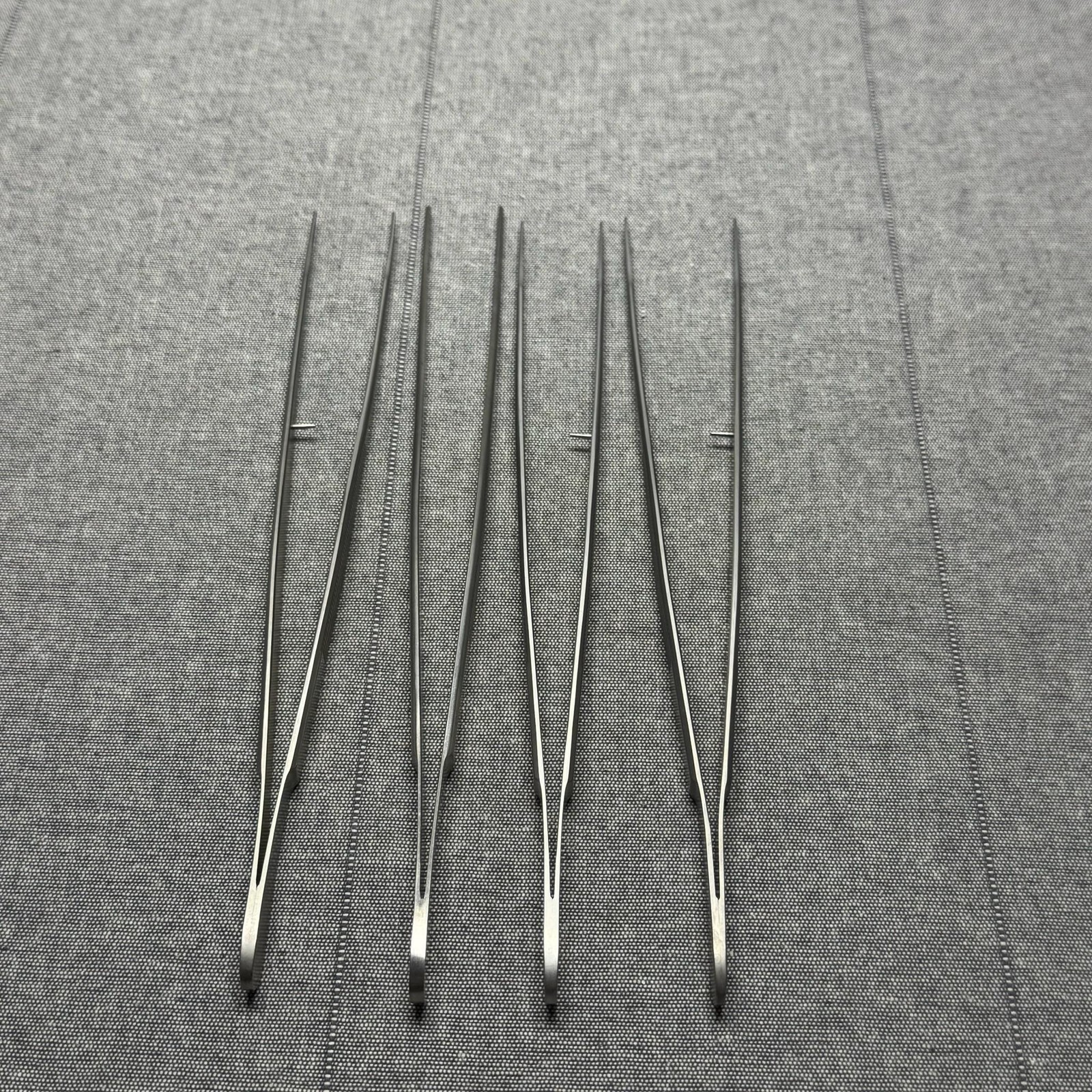 Lot 4 German Atraumatic Tissue Forceps Jarit 285-I28 V Mueller XGEZ Stainless