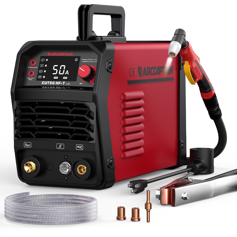 ARCCAPTAIN CUT50 HF-T Plasma Cutter Plasma Cutting 50A High-Frequency Pilot Arc ARCCAPTAIN CUT50 HF-T Plasma Cutter Plasma Cutting 50A High-Frequency Pilot Arc