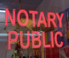 LED Neon Light Notary Public Sign picture