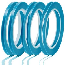 Nezyo 6 Pcs Vinyl Pinstripe Tapes Masking ['1/16, 1/8, 1/4 Inch'], Blue picture