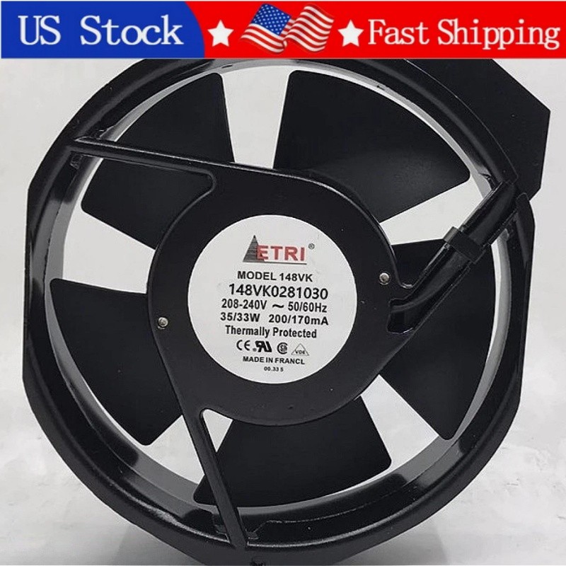 1PCS New ETRI 148VK0281030 208-240V 35/33W Full Metal Cooling Fan Fast Delivery 1PCS New ETRI 148VK0281030 208-240V 35/33W Full Metal Cooling Fan Fast Delivery