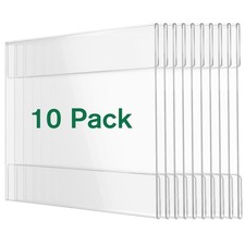 Lesnlok 10 Pack Wall Mount Acrylic Sign Holder 4x4 inch,With 3M Tape Adhesive... picture