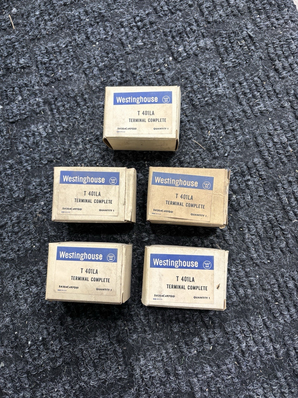 WESTINGHOUSE T401LA TERMINAL LUG CIRCUIT BREAKER KIT. LOT of 5 NEW