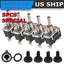 5X Toggle SWITCH ON/OFF Heavy Duty 30A 125V SPDT 2 Terminal Car Boat Waterproof  picture