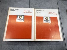 Detroit Diesel Engines Series 53 Parts Catalog Volume 1 & 2 OEM 1977 picture