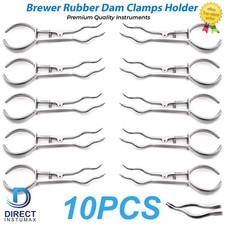 Brewer Rubber Dam Clamp Forceps Dental Instruments Stainless German Grade picture