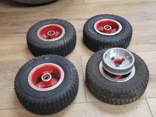 Industrial AGV Robot /OEM Industrial Drive Wheels 9x3.50-4 Alum Hub 6201 Bearing picture