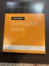 Vintage Dietzgen Quality Graph Paper, No 340 -L33  8 1/2” X 11” picture