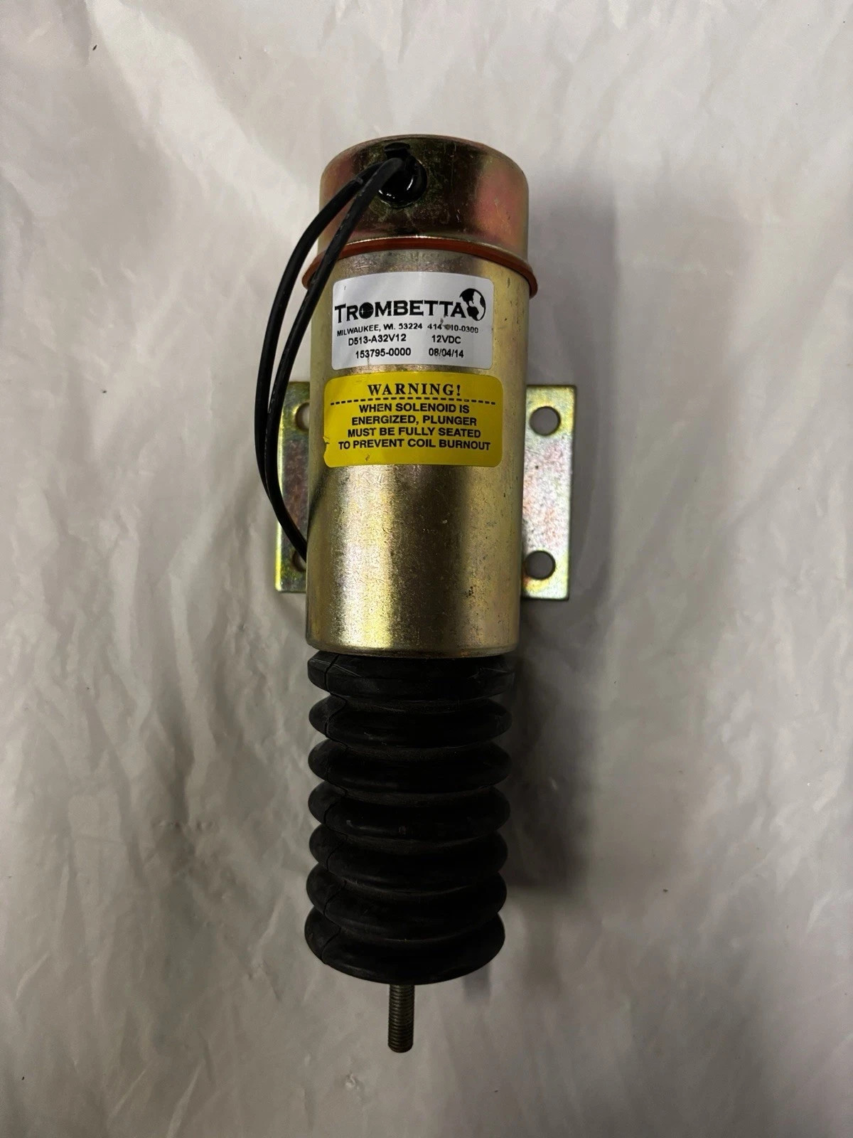 OEM TROMBETTA Throttle Solenoid 101957 3740056 for Genie S-100, 105, 125, 3200 OEM TROMBETTA Throttle Solenoid 101957 3740056 for Genie S-100, 105, 125, 3200