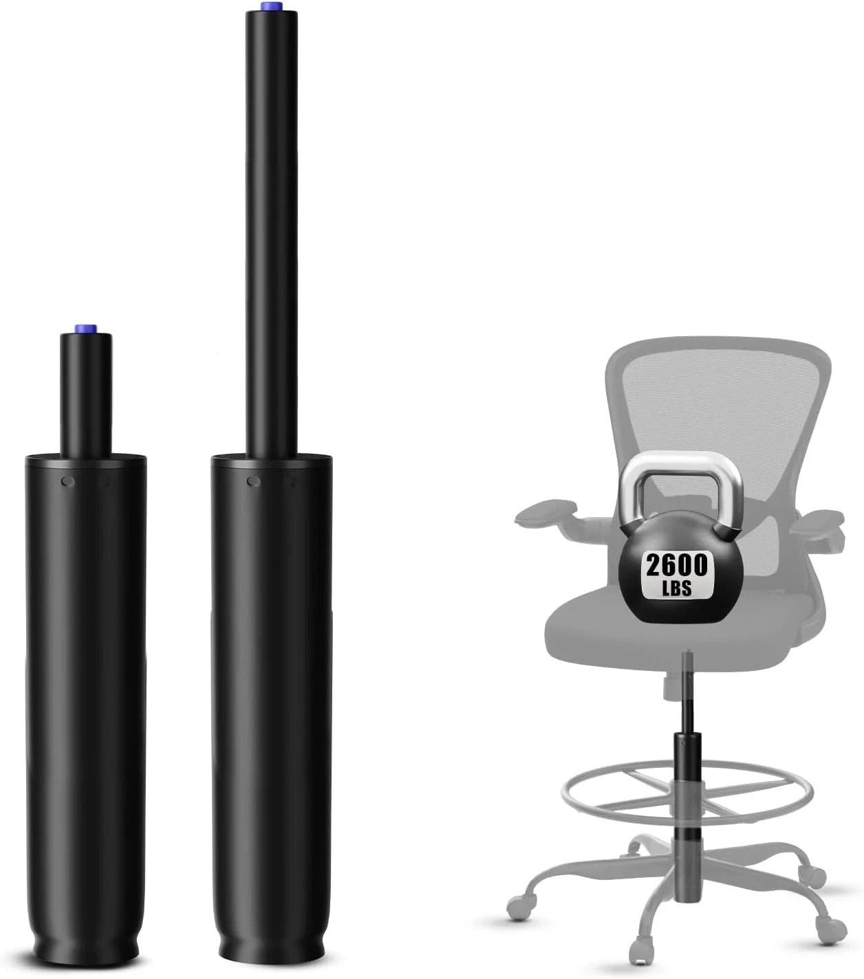 14 Inches-22 Inches Extra Long Gas Lift Cylinder Replacement, 8 14 Inches-22 Inches Extra Long Gas Lift Cylinder Replacement, 8