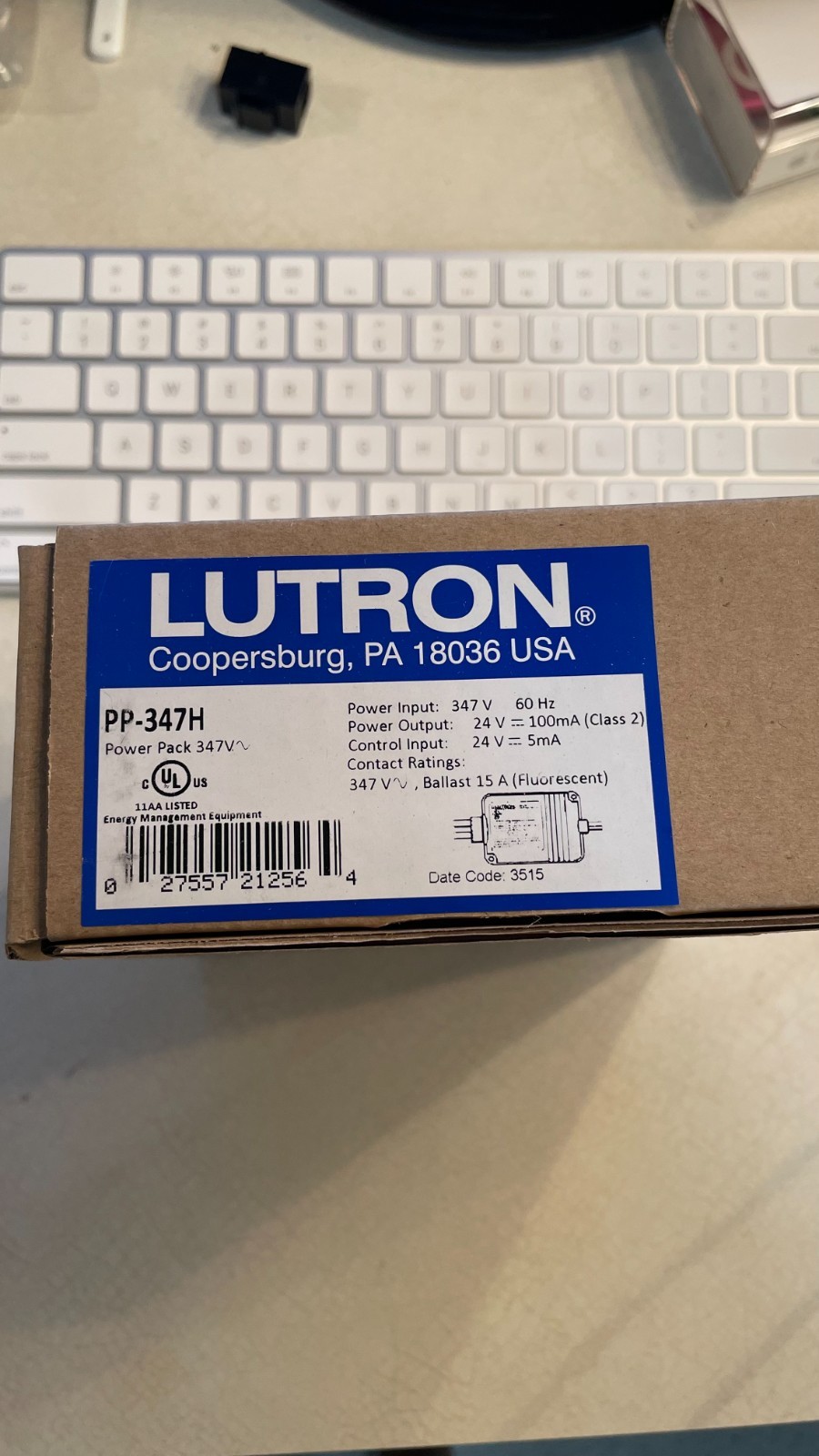 Lutron PP-347H Power Pack 347V Input 24VDC output Lutron PP-347H Power Pack 347V Input 24VDC output