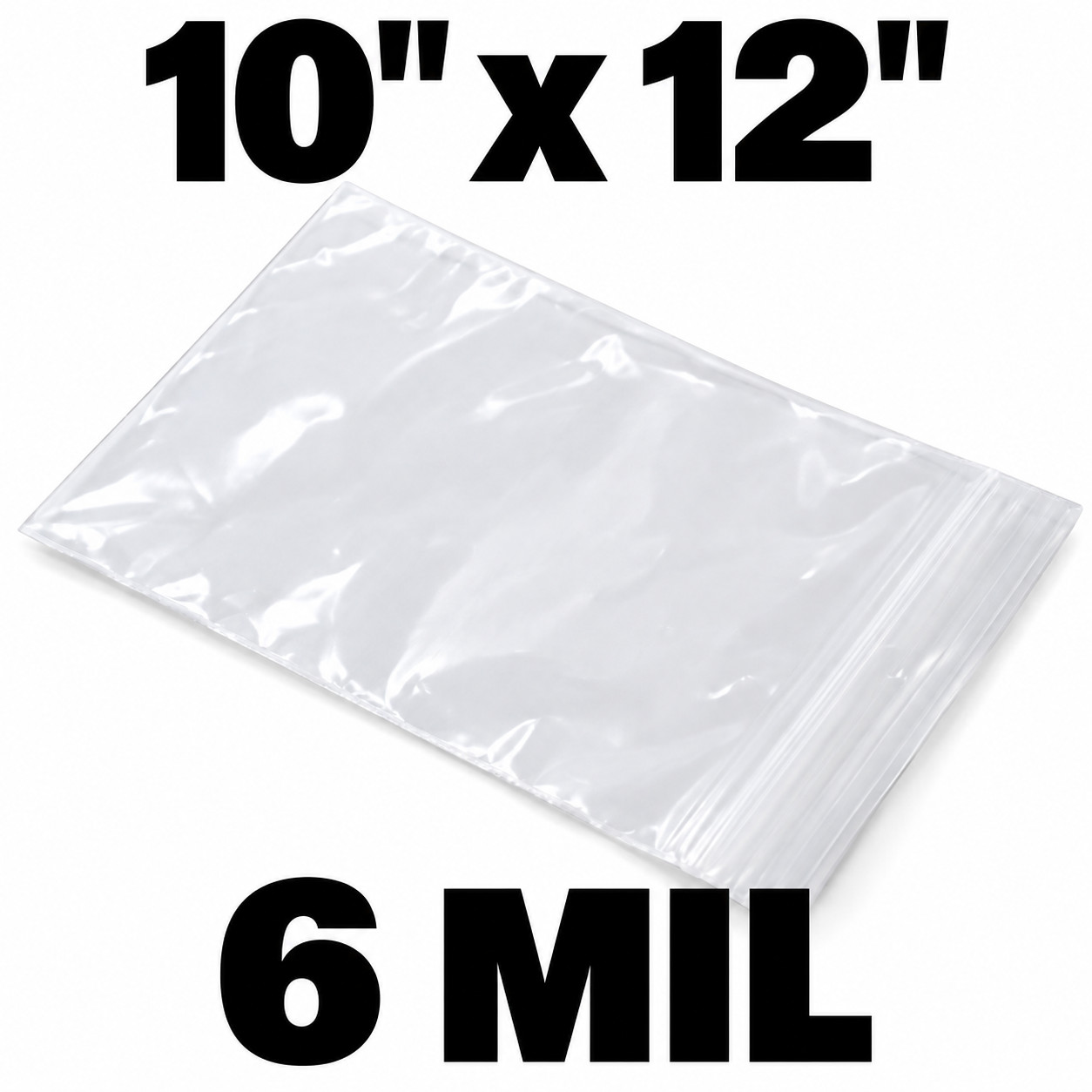 Clear Reclosable Poly Bags 10 Clear Reclosable Poly Bags 10