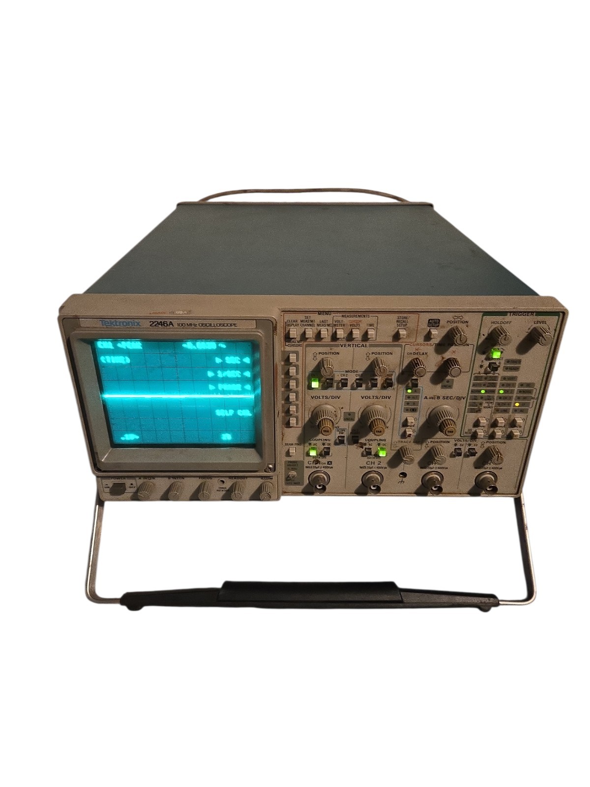Tektronix 2246A 100MHz Oscilloscope Laboratory Benchtop Portable Testing Unit Tektronix 2246A 100MHz Oscilloscope Laboratory Benchtop Portable Testing Unit