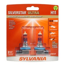SYLVANIA H11 SilverStar Ultra Halogen Headlight Bulb, 2 Bulbs picture