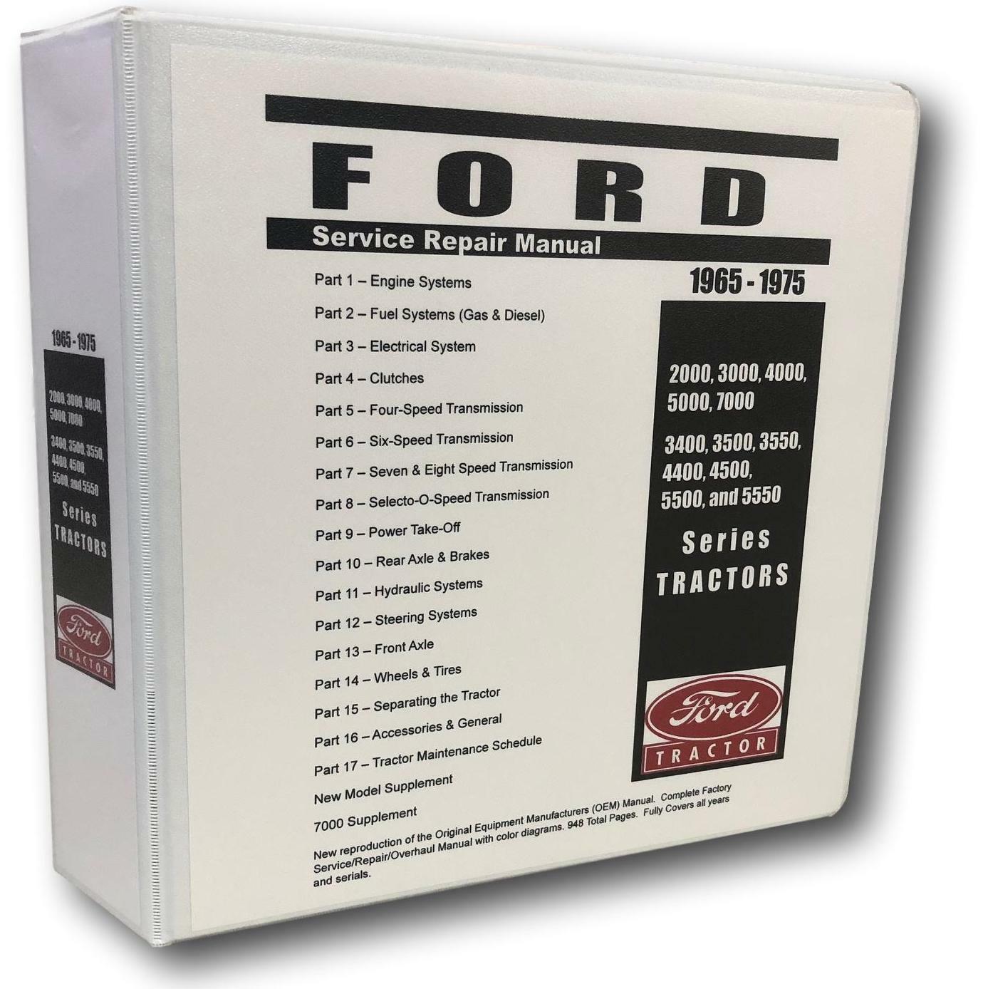 3000 Ford Tractor Technical Service Shop Repair Manual HUGE 948pgs COLOR charts 3000 Ford Tractor Technical Service Shop Repair Manual HUGE 948pgs COLOR charts