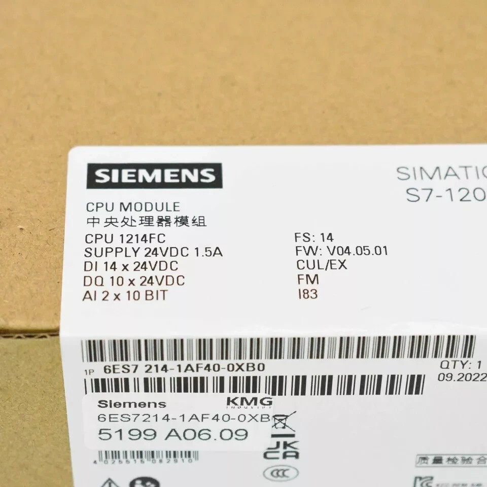 1PC Siemens 6ES7 214-1AF40-0XB0 6ES7214-1AF40-0XB0 S7-1200F CPU Expedited Ship 1PC Siemens 6ES7 214-1AF40-0XB0 6ES7214-1AF40-0XB0 S7-1200F CPU Expedited Ship