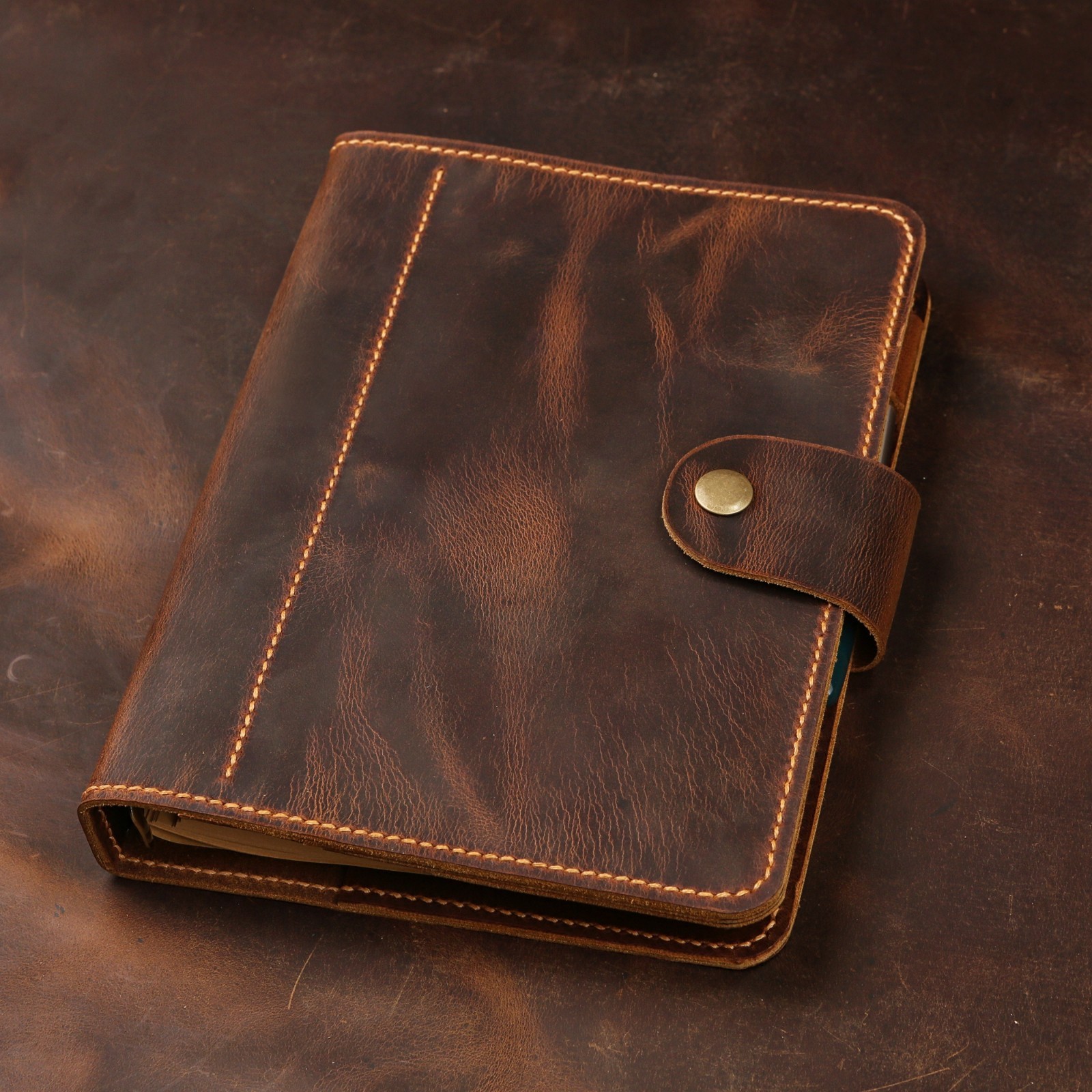 Refillable Genuine A5 Leather binder Diary Travel Journal Refillable Genuine A5 Leather binder Diary Travel Journal