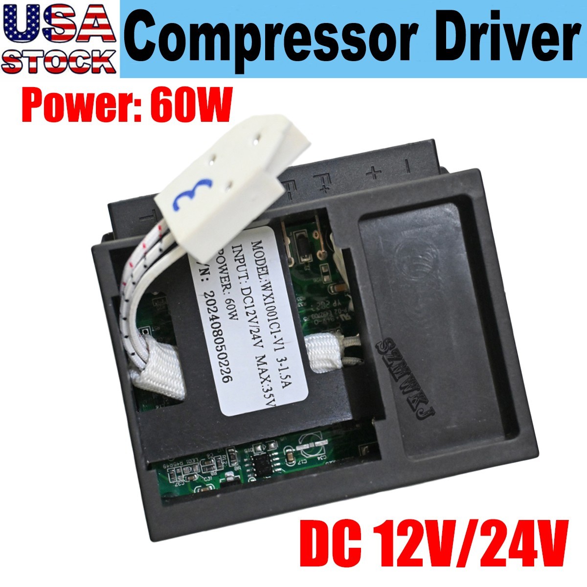 12V/24V DC Vehicle Refrigerator Inverter Variable Frequency Compressor Driver CL 12V/24V DC Vehicle Refrigerator Inverter Variable Frequency Compressor Driver CL
