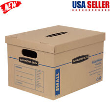 Moving Boxes Small 20pk Durable Reinforced Recyclable Stackable Handles Strong picture