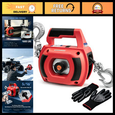 1500 LBS Portable Electric Winch, 1/4