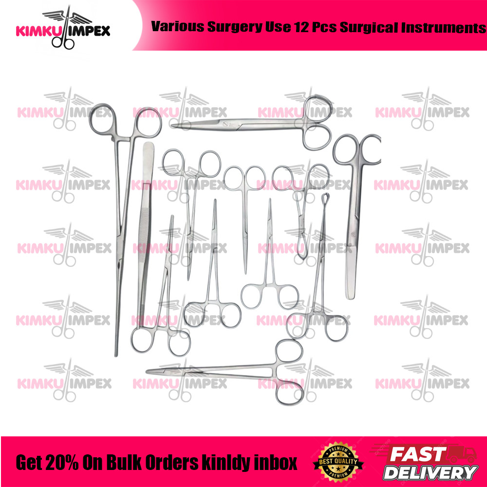 Various Surgery Use 12 Pcs Surgical Instruments Various Surgery Use 12 Pcs Surgical Instruments