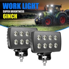 2x Powerful New 6X4 LED Work Light For Truck Flood Light 12V 24V Tractor lights picture