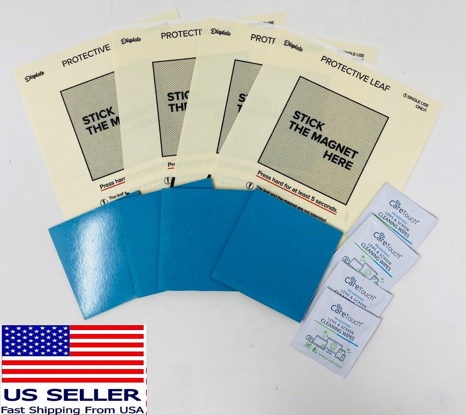 NEW 4-PACK Displate Magnetic Mounting Kit 4 Magnets, 4 wipes, 4 Protective Leafs NEW 4-PACK Displate Magnetic Mounting Kit 4 Magnets, 4 wipes, 4 Protective Leafs