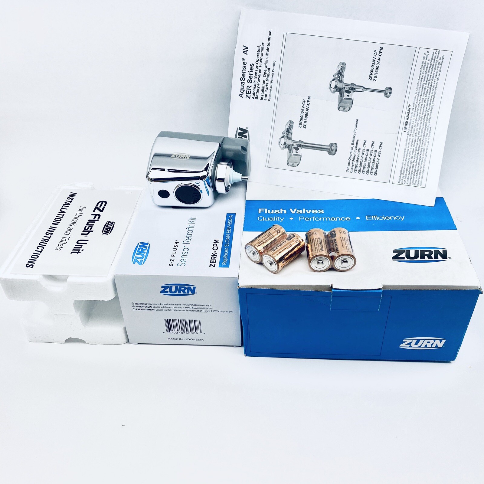 ZURM ZER6000PL-HET-CPM 1.28 GPF, 1.28 GAL EZ FLUSH VALVE WITH CPM HOUSING