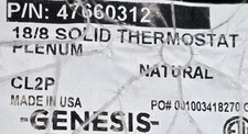 Genesis Cable 4766 18/8C Solid Plenum Thermostat Cable CL2P White /50ft picture