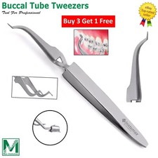 Dental Buccal Tube Tweezer Orthodontic Slim Tip Bracket Holder Direct Bonding CE picture