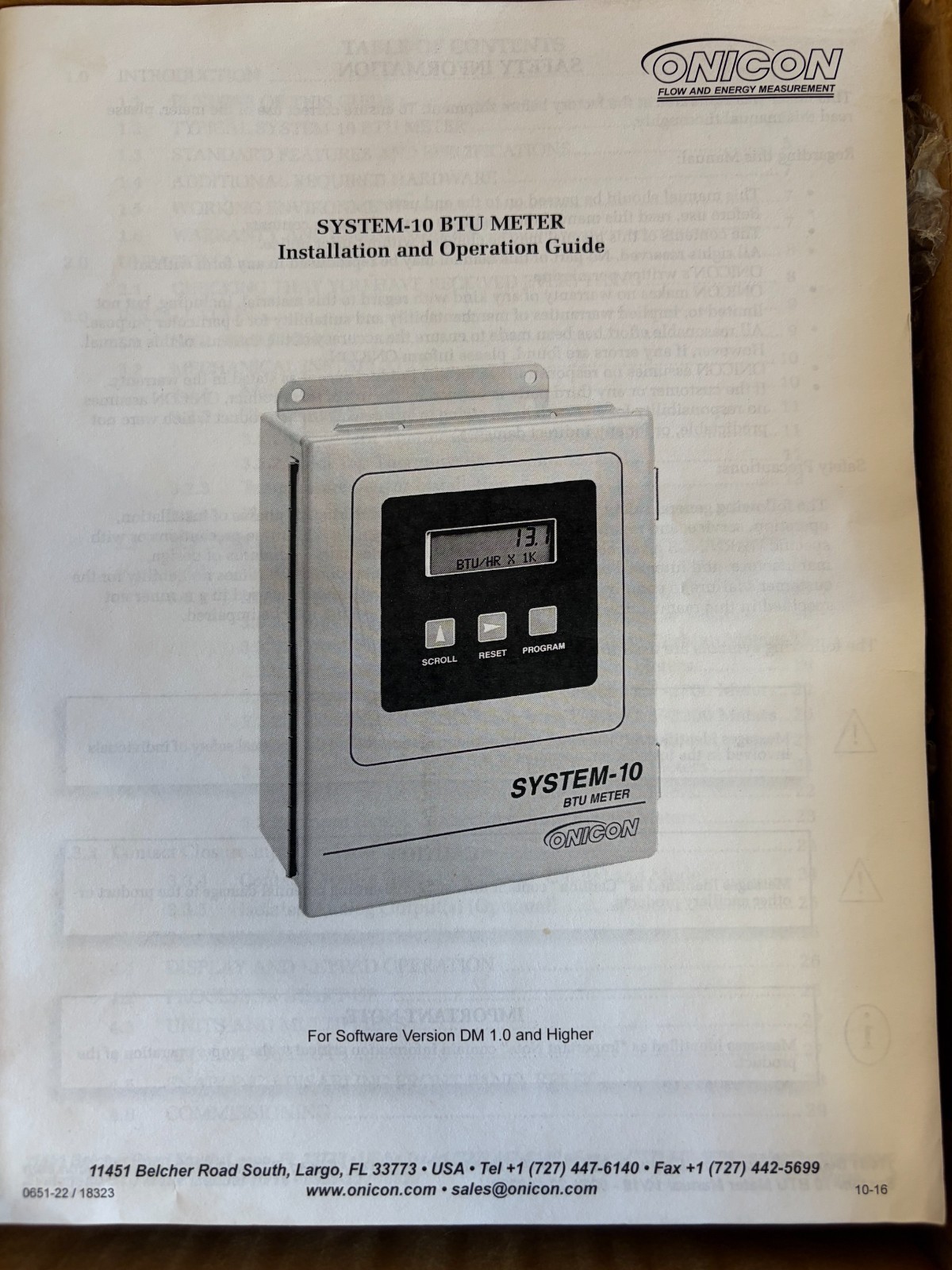Onicon System-10 BTU Meter