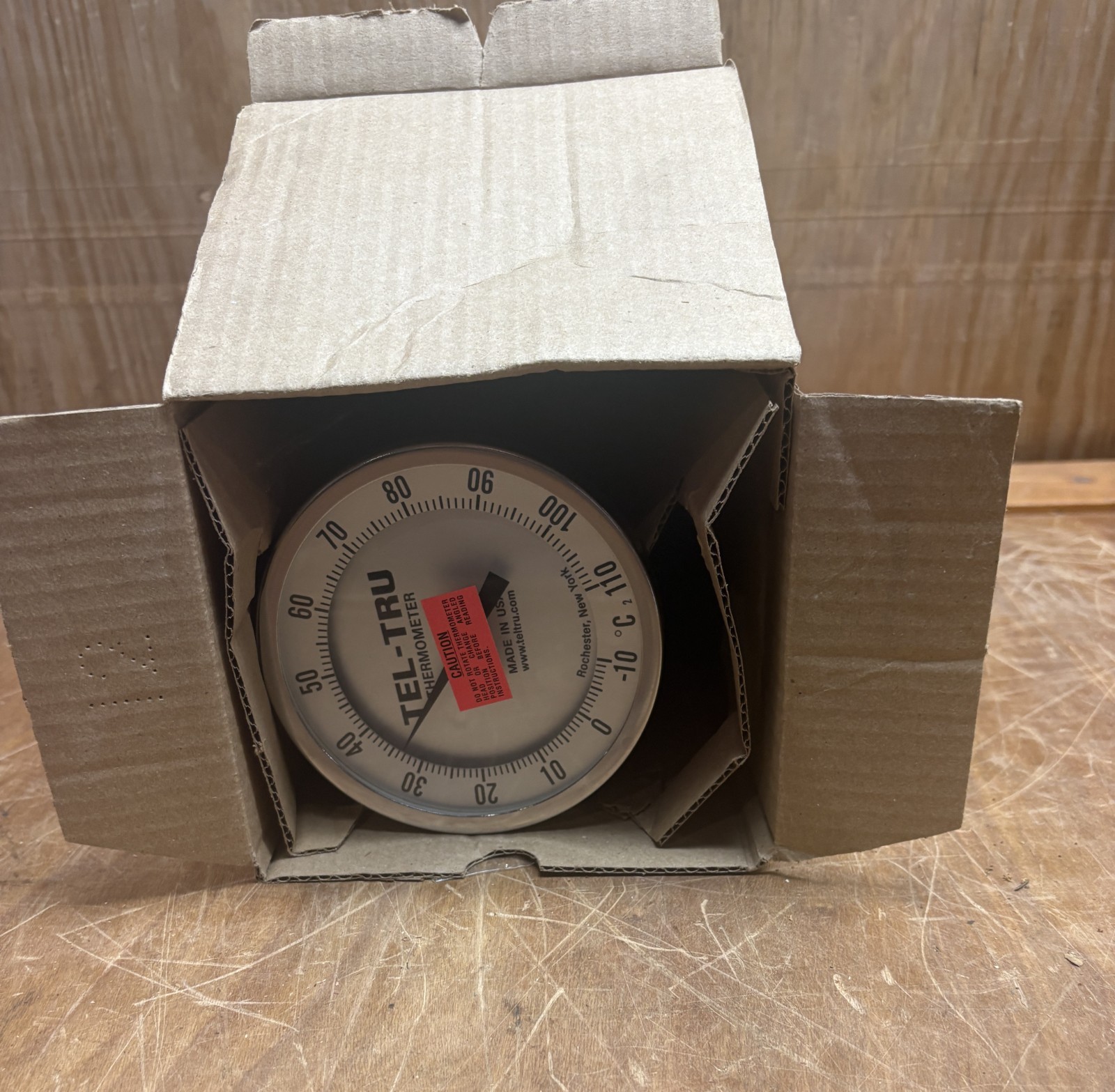 NEW TEL-TRU Thermometer Stainless AA575R ½” NPT Stem 12\ NEW TEL-TRU Thermometer Stainless AA575R ½” NPT Stem 12\