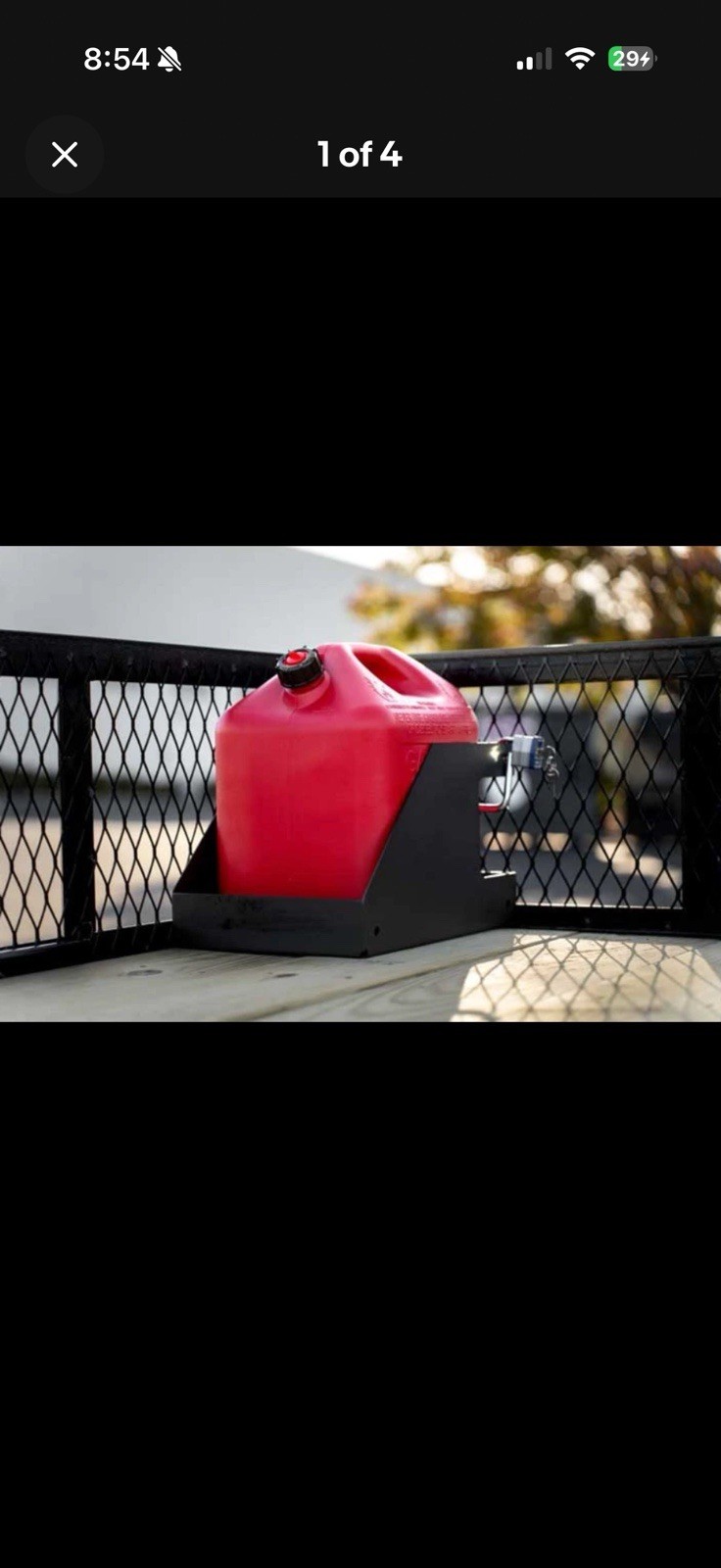 Carry-On Locking Gas Can Holder For Trailers Carry-On Locking Gas Can Holder For Trailers