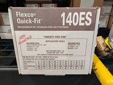 Flexco Quick Fit 140ES HD SS Belt Fasteners-25 Pack-complete Sets picture