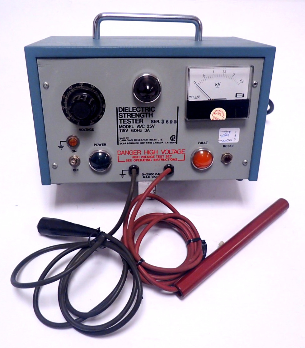CRITERION AVC-25V,HIGH-VOLTAGE DIELECTRIC STRENGTH TESTER 0-2500 V AC ADJUSTABLE