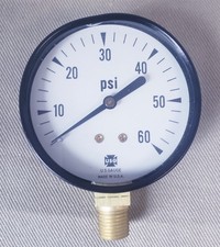 Vintage USG U.S. Gauge 60 PSI Pressure Gauge picture