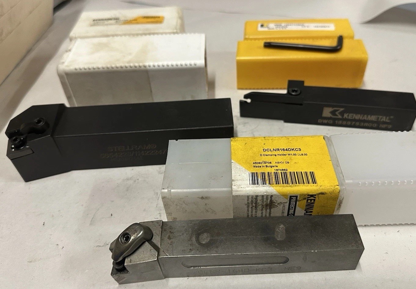 New Kennametal/Stellram DEG/MSKNR/ DCLNR Tool holders Lot Of 3 New Kennametal/Stellram DEG/MSKNR/ DCLNR Tool holders Lot Of 3