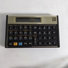 Vintage HP 12C Financial Calculator Hewlett Packard Tested Working W/ Cover picture