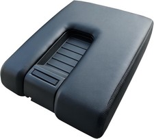 Center Console Armrest Lid Leather Material (Black) picture