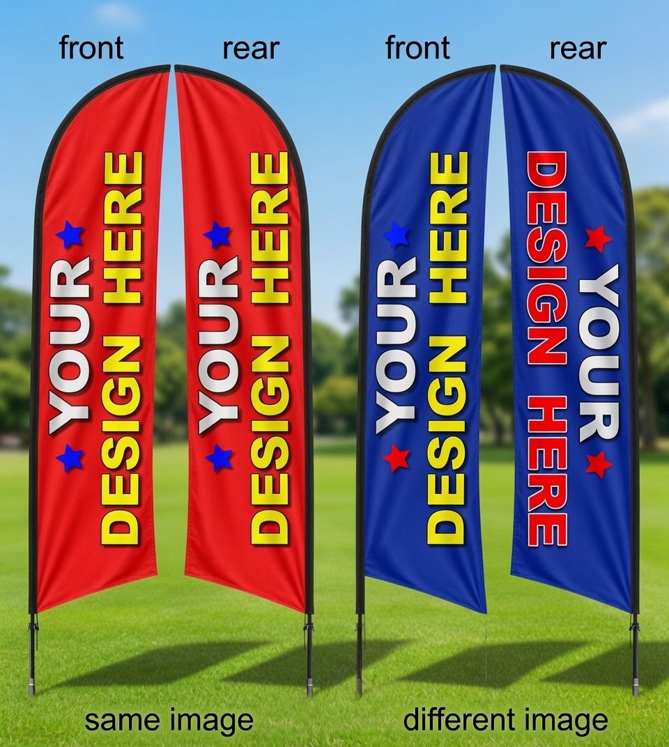 DOUBLE SIDED CUSTOM PRINTED Premium quality swooper feather flag banner sign DOUBLE SIDED CUSTOM PRINTED Premium quality swooper feather flag banner sign