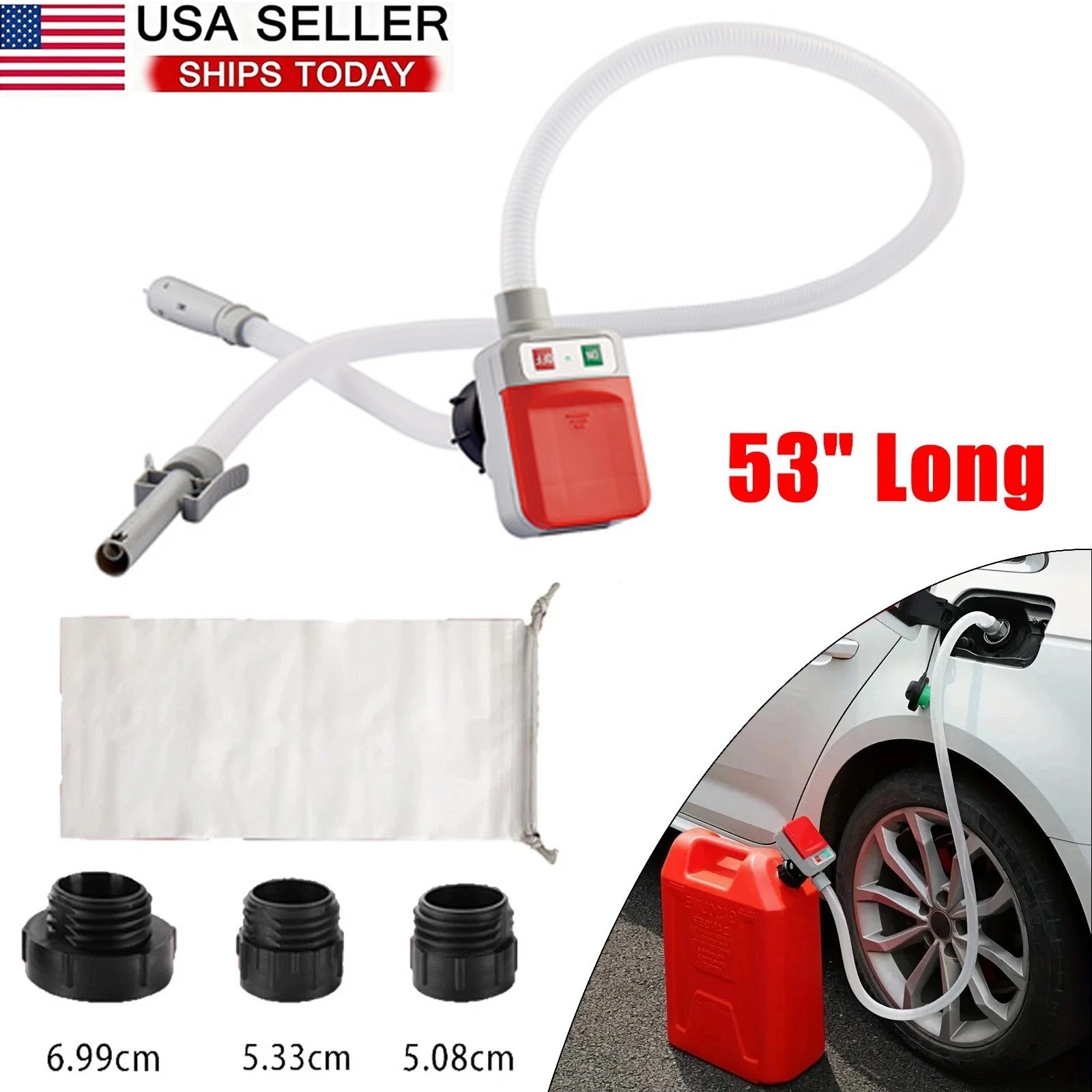 Battery Powered Automatic Fuel Transfer Pump 2.4 GPM For Gas Oil Water Liquid Battery Powered Automatic Fuel Transfer Pump 2.4 GPM For Gas Oil Water Liquid